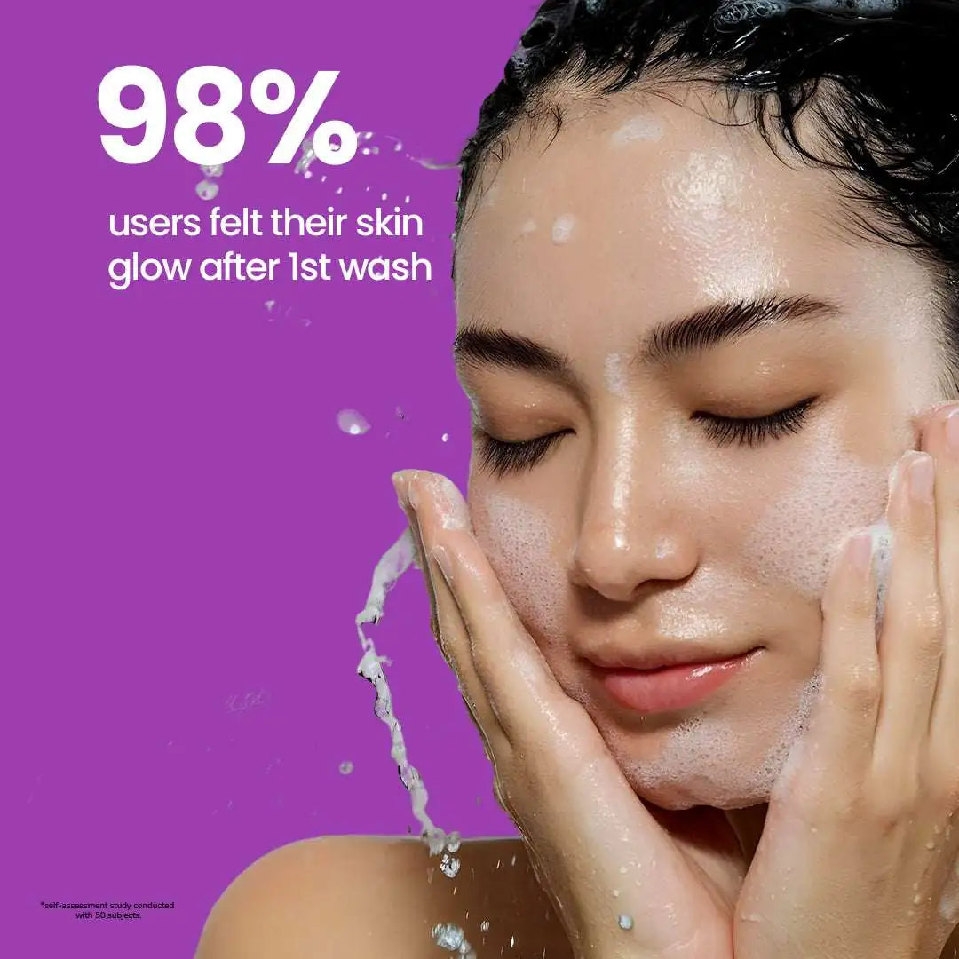 FreshLuxe Brightening Combo | AYUSH-Approved Skincare with Rice Water & Lactic Acid Combo Pack of Scrub, Facewash, Shower Gel & Body Lotion 200ml each.