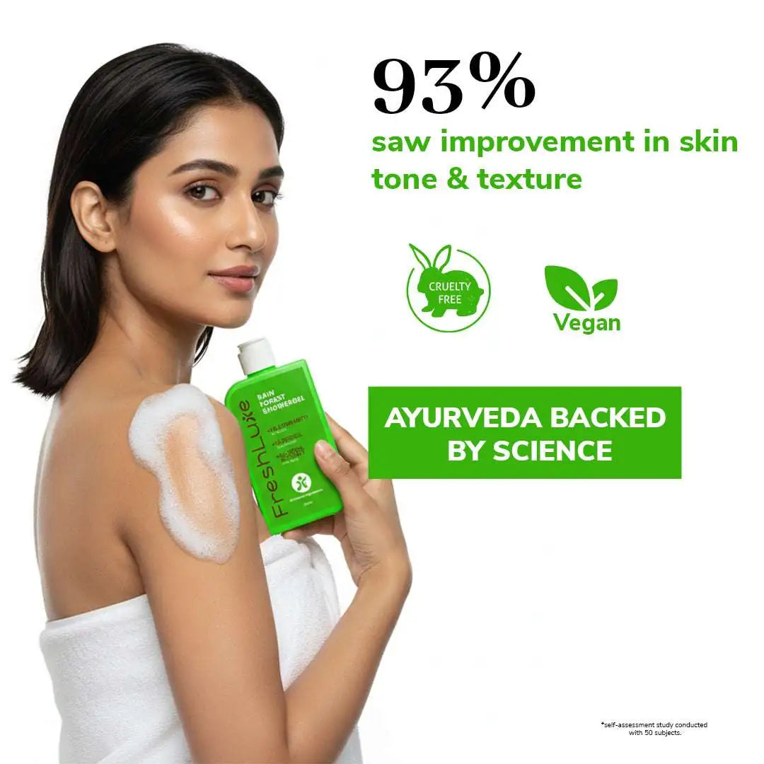 FreshLuxe Oily Skin Combo | AYUSH-Approved |Multani Mitti, Charcoal, Glycerol & Shea Butter body Lotion for oil-free skin.