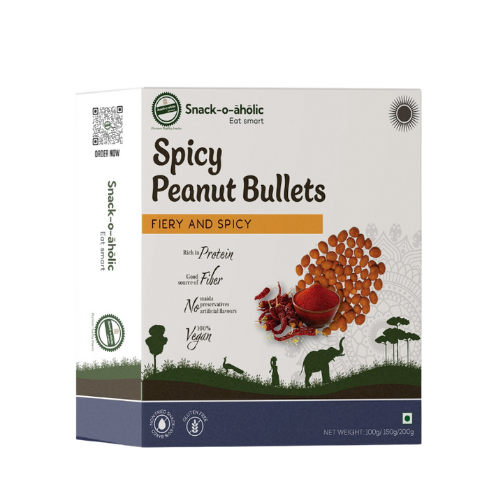 Snack-O-Aholic Spicy Peanut Bullets Pack of 3