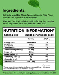 Bonvie Spinach Chips - Masala 125 gm