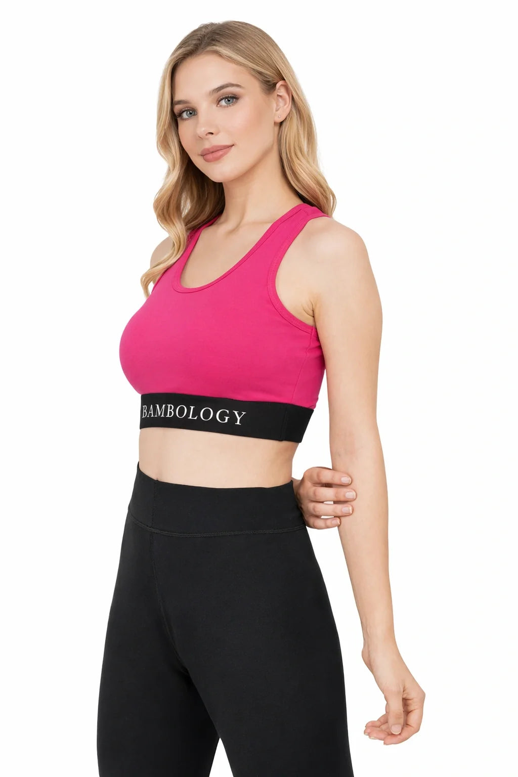 Bamboology Bamboo Fabric Padded Sports Bra for Women Activewear | Fuchsia