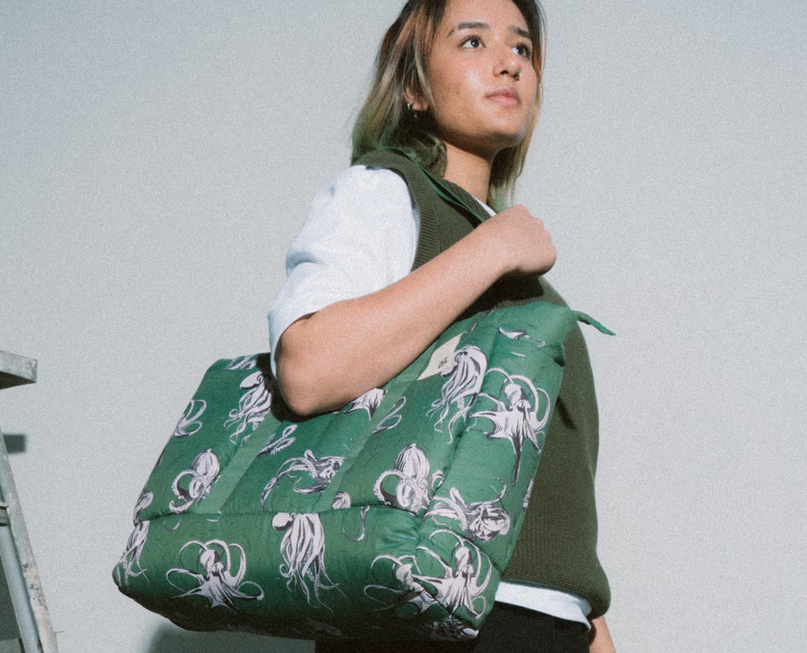 Idyll Tote( Blue,Green,White)