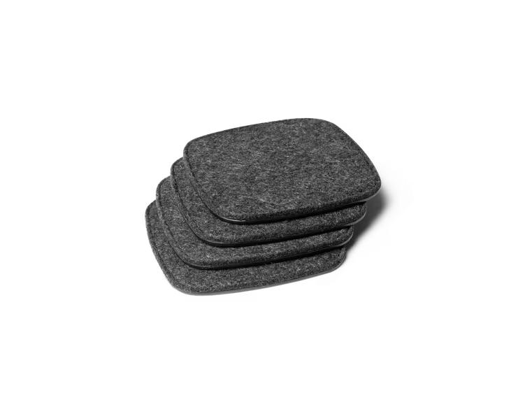 Squircle Felt Coaster Set( Blue,Grey)