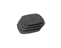 Squircle Felt Coaster Set( Blue,Grey)