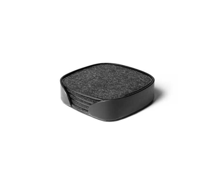Squircle Felt Coaster Set( Blue,Grey)