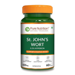 St. John's Wort 500mg Capsules | Standardized to 0.3% Hypericin | Herbal Wellness Supplement
