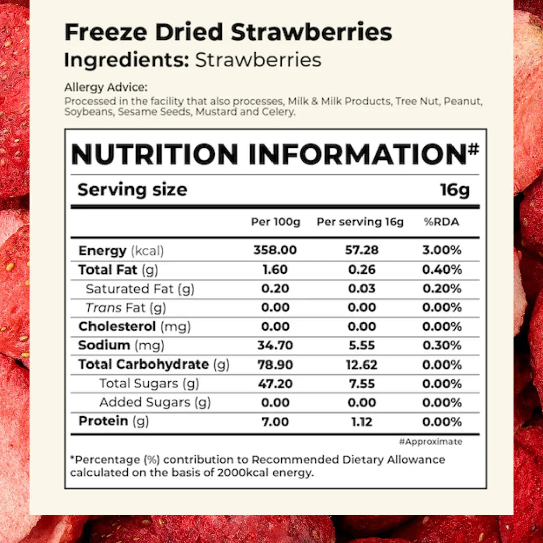Bonvie Freeze Dried Strawberry - 40 grams