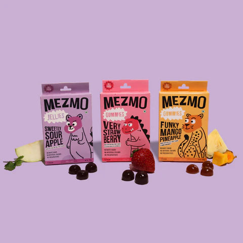 Mezmo Funky Fruit Gummies Pack of 3 108gms 36 Jellies (Pack of 3)