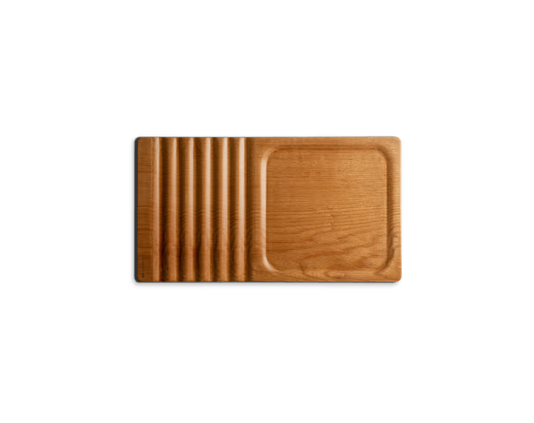 Striate Wooden Tray