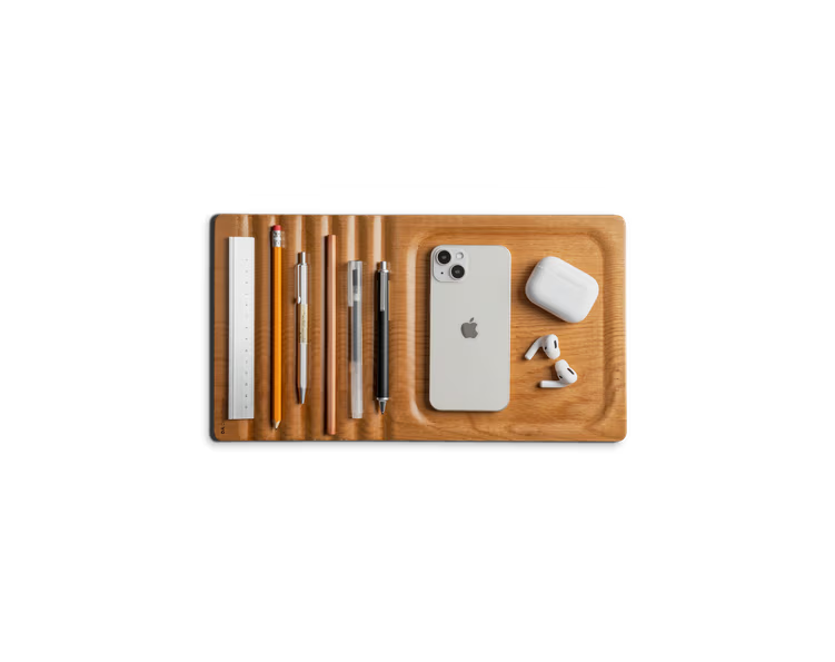 Striate Wooden Tray