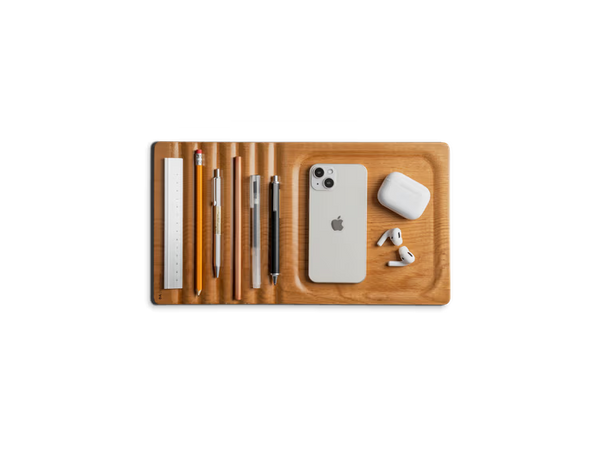 Striate Wooden Tray