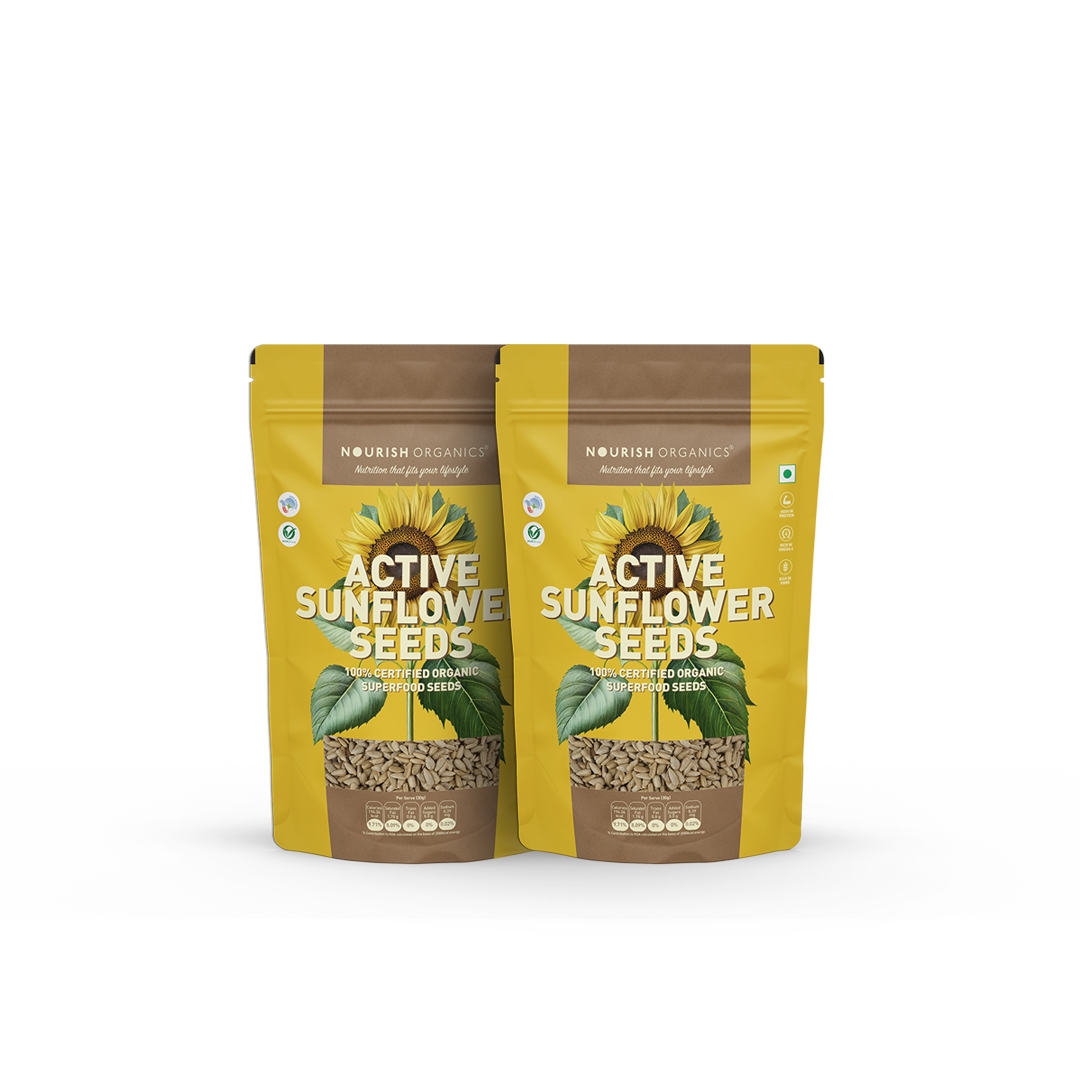 NOURISH ORGANICS Active Sunflower Seeds (Pack of 2)