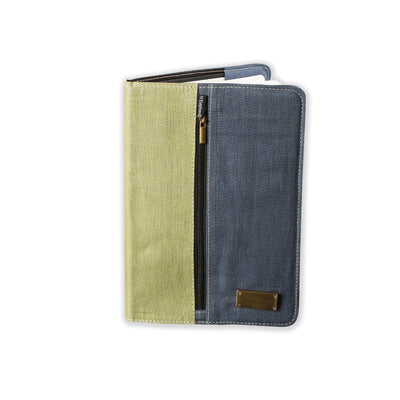Hempen A5 Non-Dated Notebook with Cover (Blue and Olive)