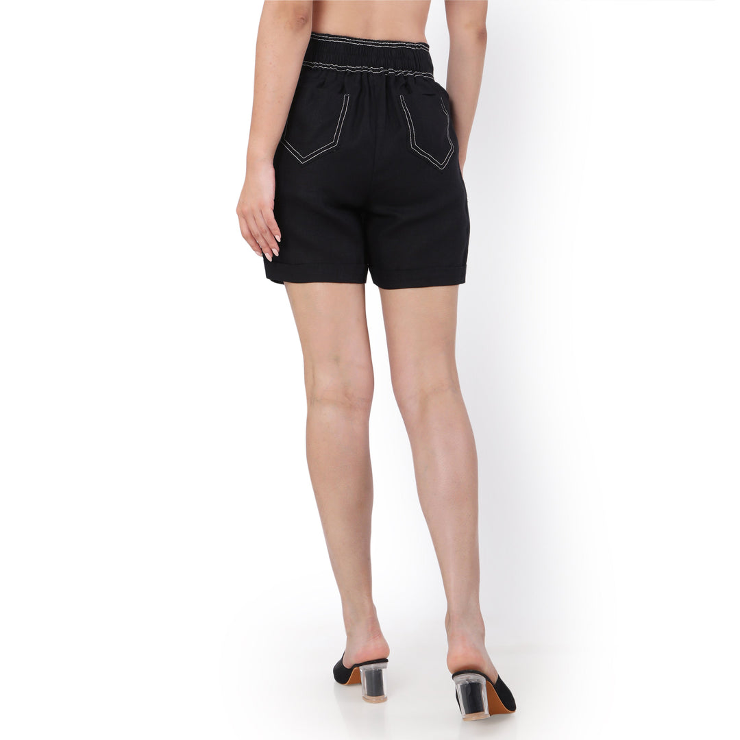 The Label GAIA Hemp Black Shorts