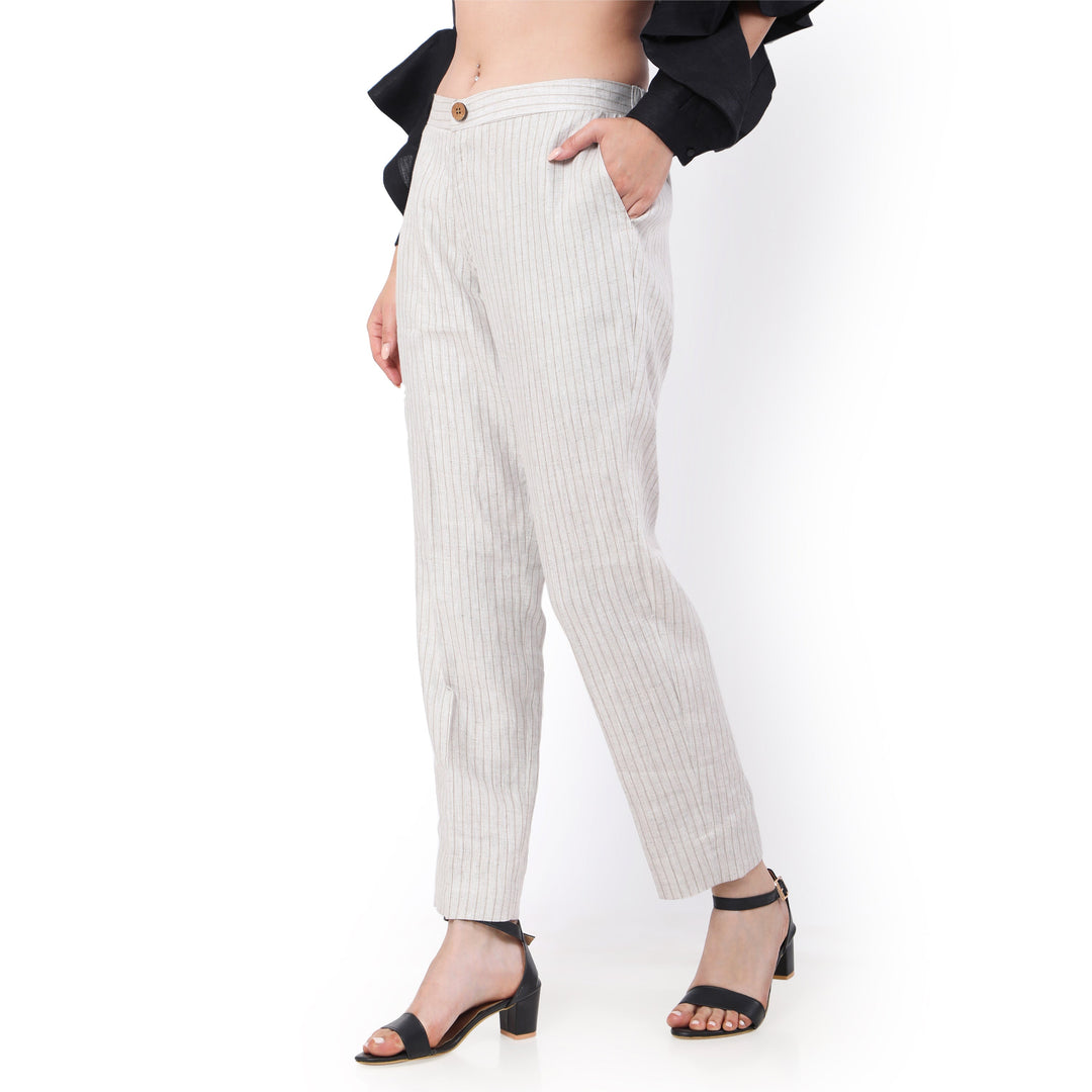 The Label GAIA Hemp Striped Lounge Pants