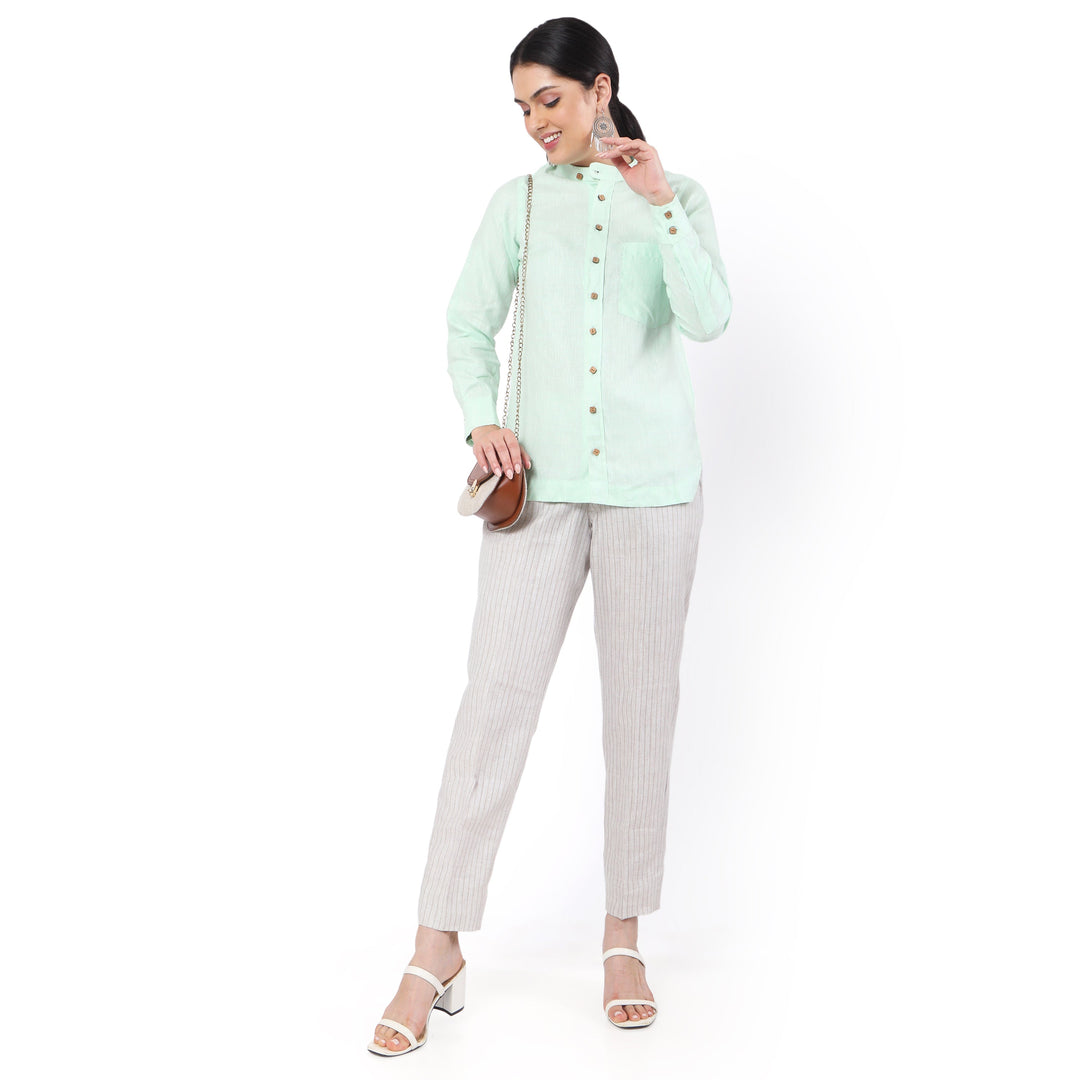 The Label GAIA Hemp Pista Green Shirt