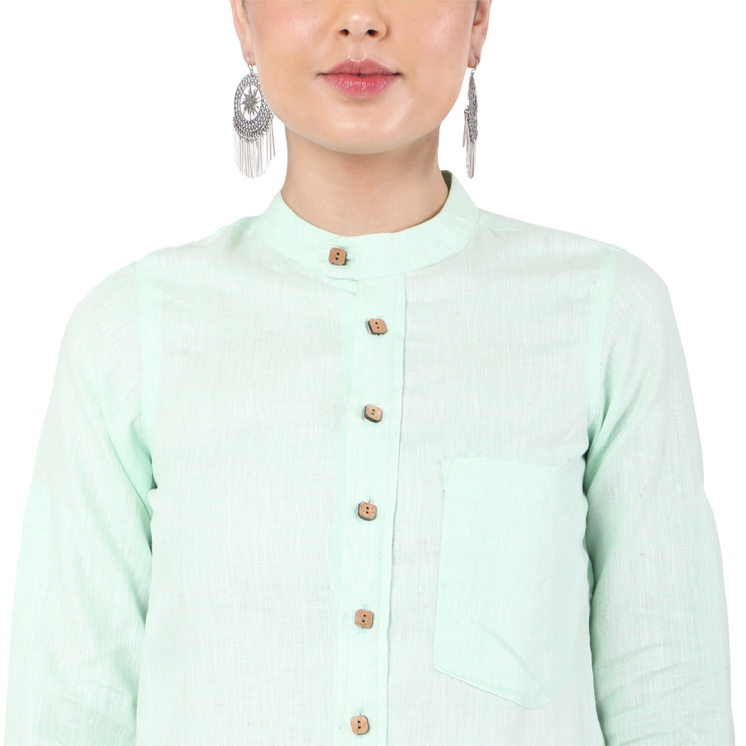 The Label GAIA Hemp Pista Green Shirt
