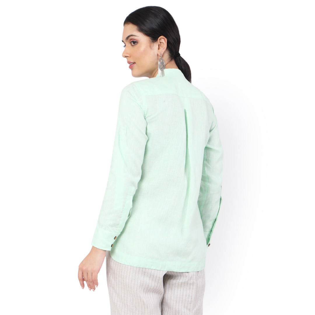The Label GAIA Hemp Pista Green Shirt