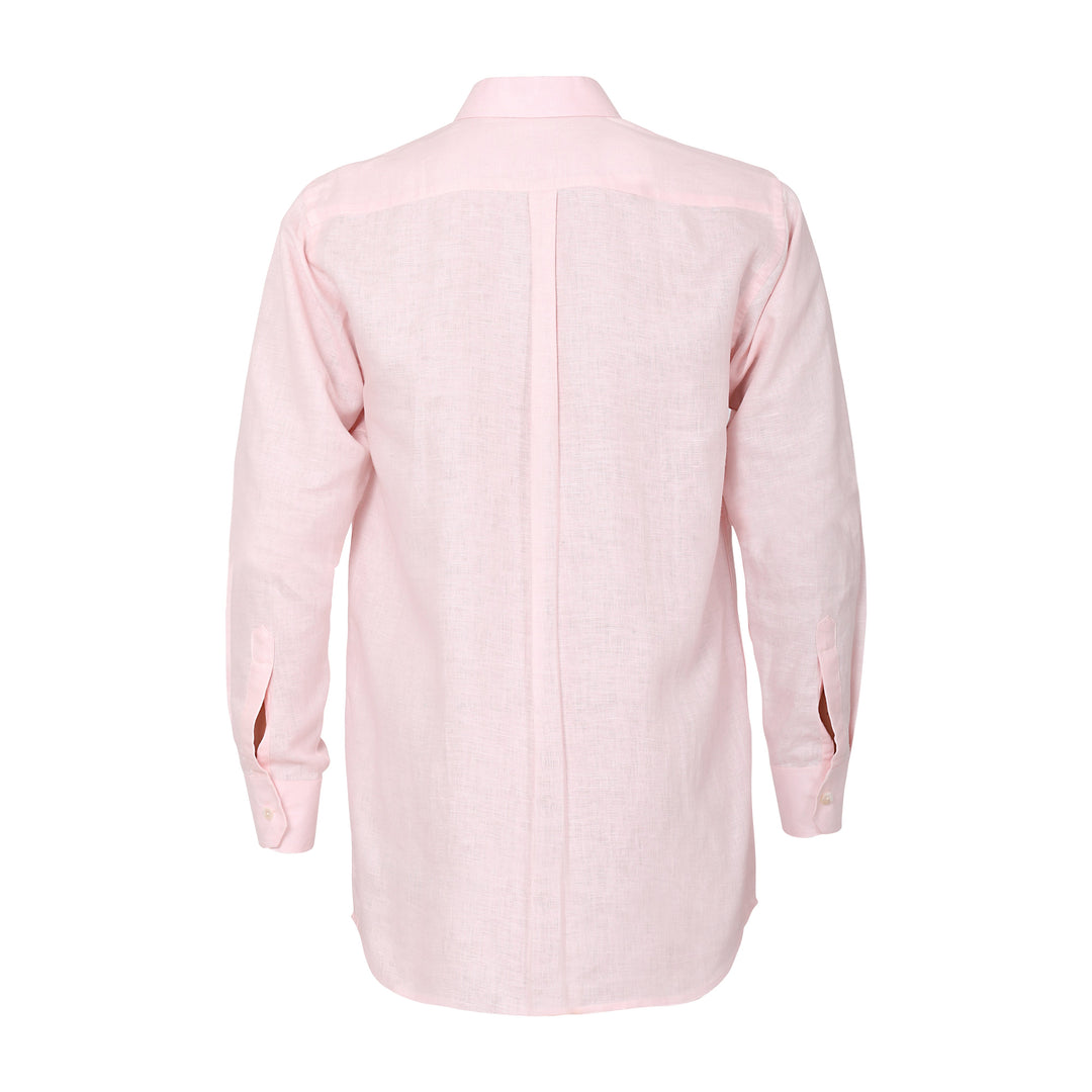 The Label GAIA Men Solid Hemp Pink Formal Shirt