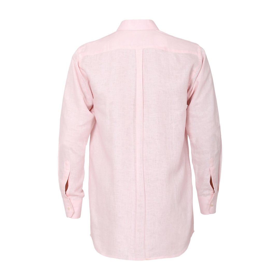 The Label Gaia Men Solid Formal Shirt | Hemp | Pink