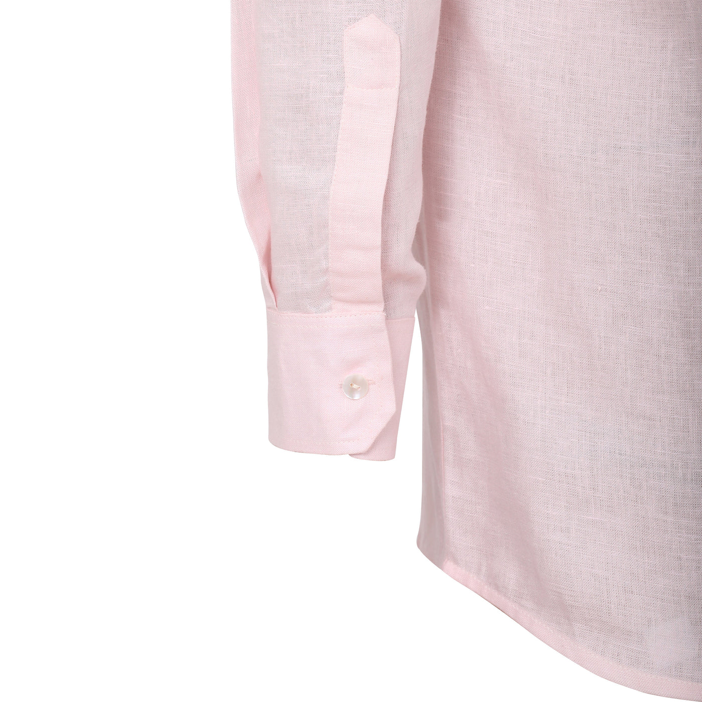 Men Solid Hemp Pink Formal Shirt