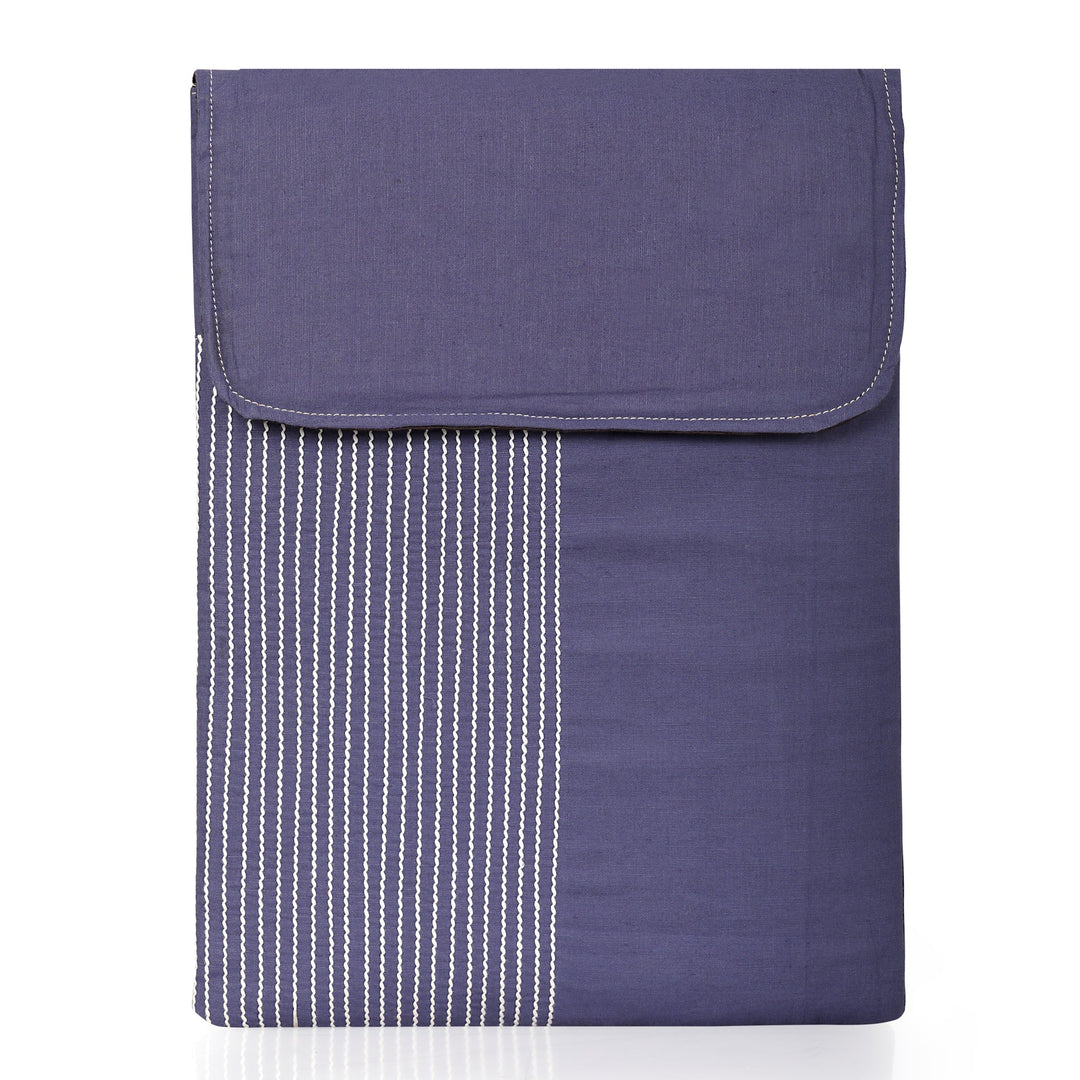 The Label GAIA Hemp Laptop Sleeve Indigo