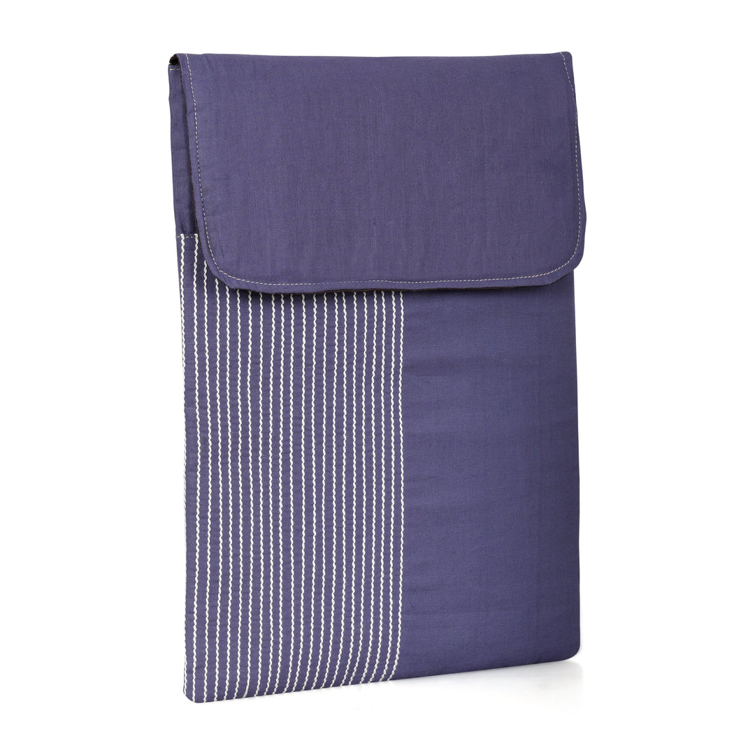 The Label GAIA Hemp Laptop Sleeve Indigo