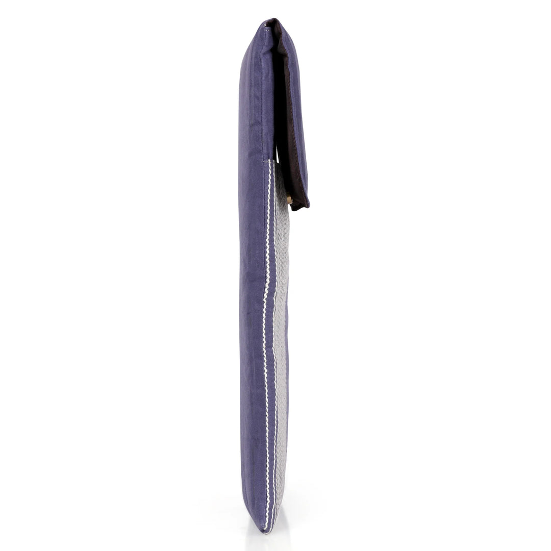 The Label GAIA Hemp Laptop Sleeve Indigo