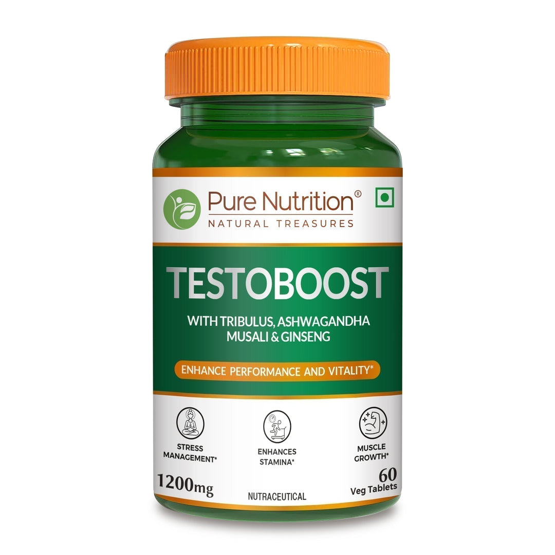 Testoboost Herbal Vitality & Stamina Tablets for Men | 60 Tabs
