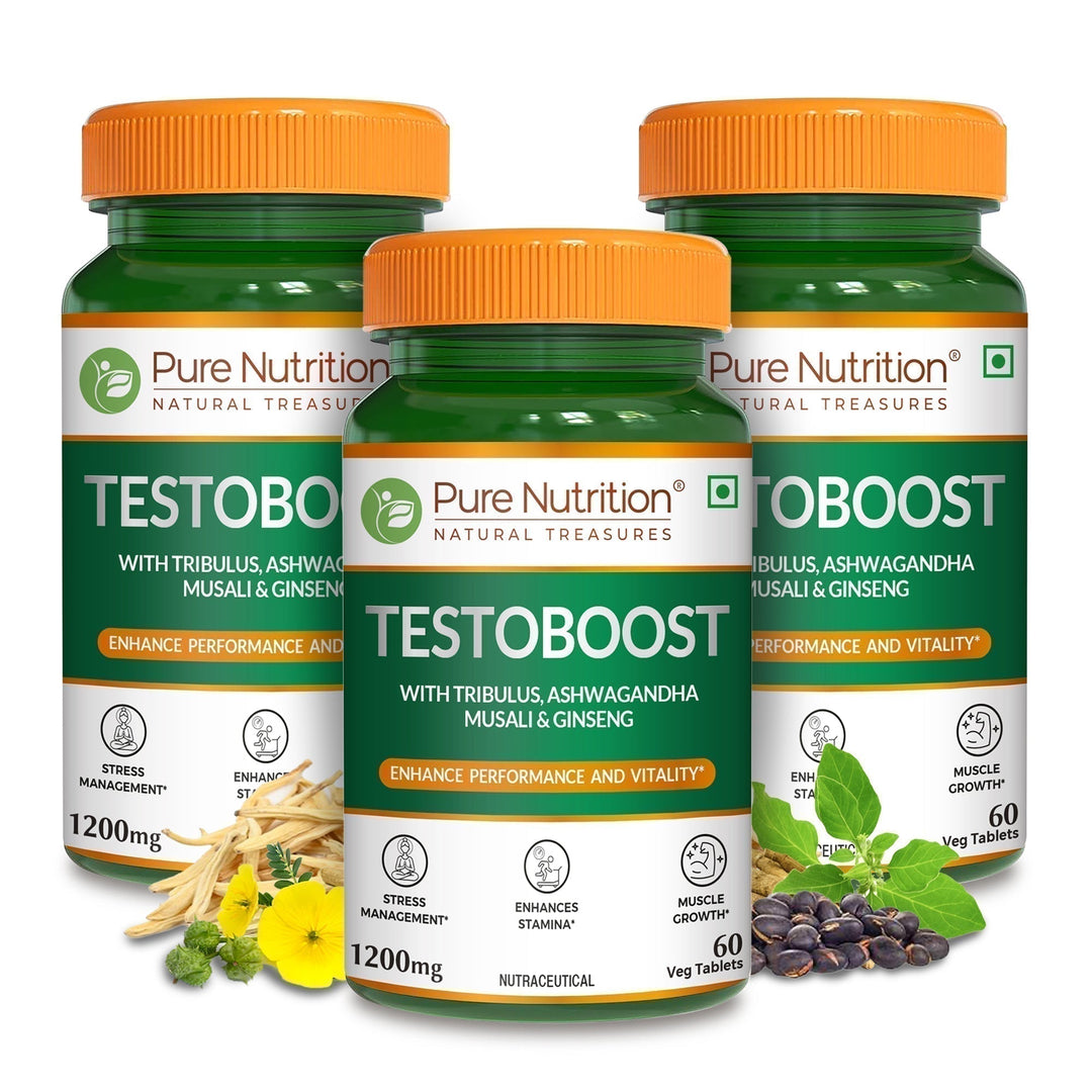 Testoboost Herbal Vitality & Stamina Tablets for Men | 60 Tabs