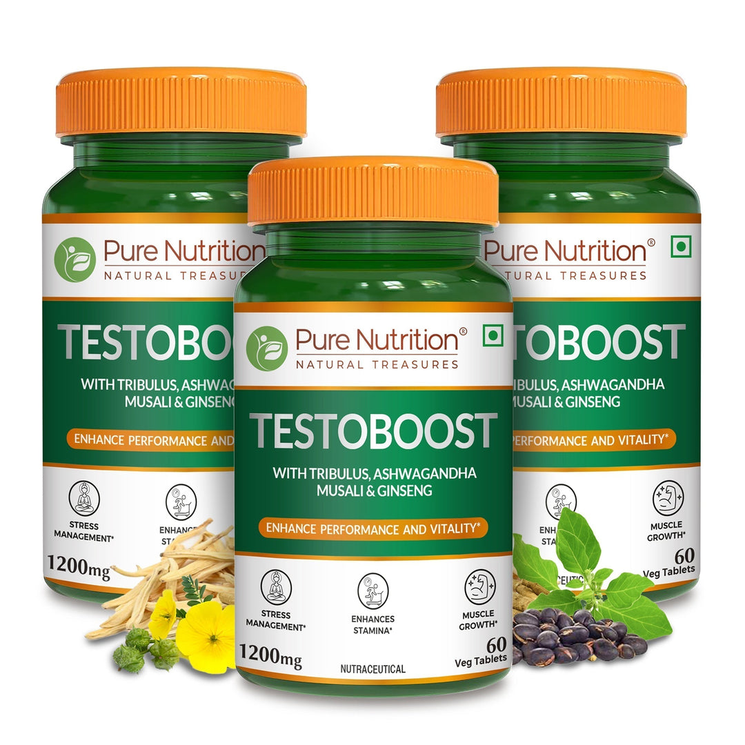 Testoboost Herbal Vitality & Stamina Tablets for Men | 60 Tabs