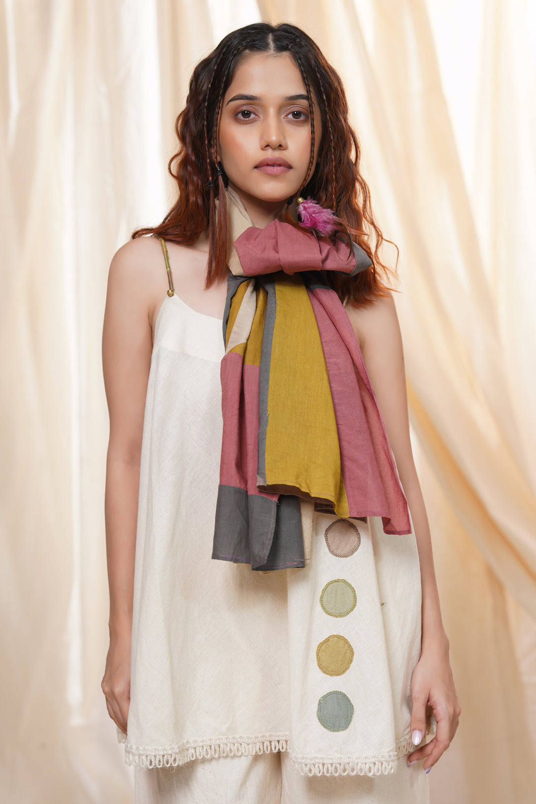 Subtle Dots- Purely-Handmade Polka Spaghetti Co-Ord Set