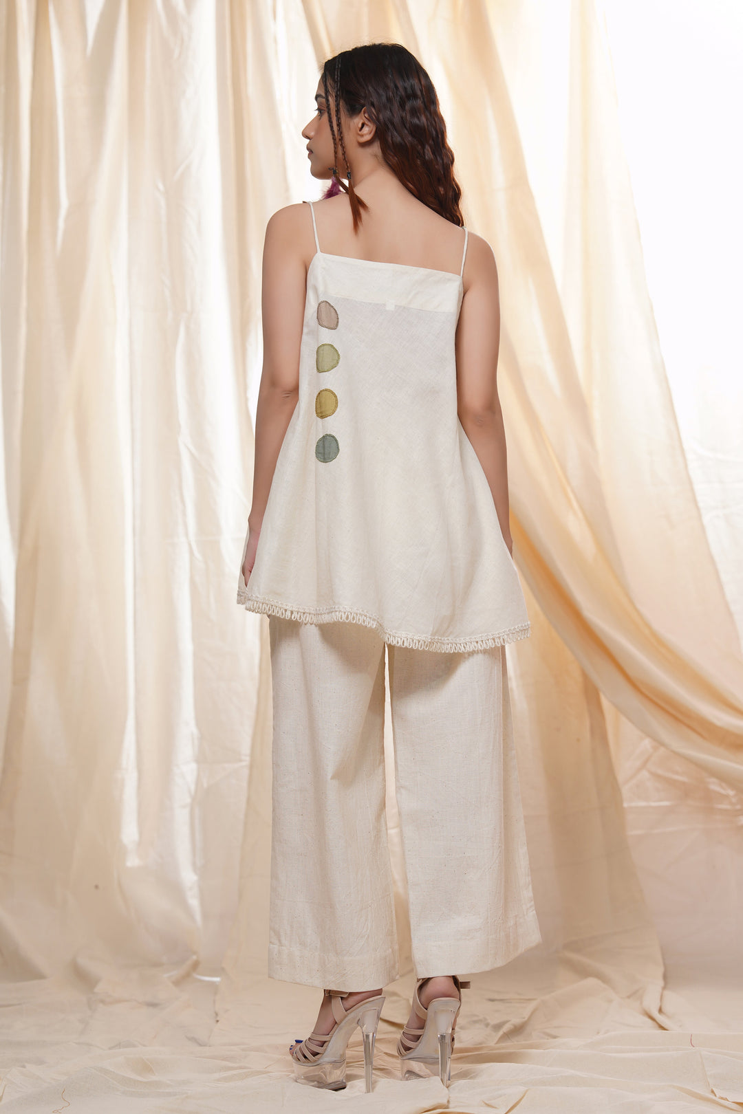 Subtle Dots- Purely-Handmade Polka Spaghetti Co-Ord Set