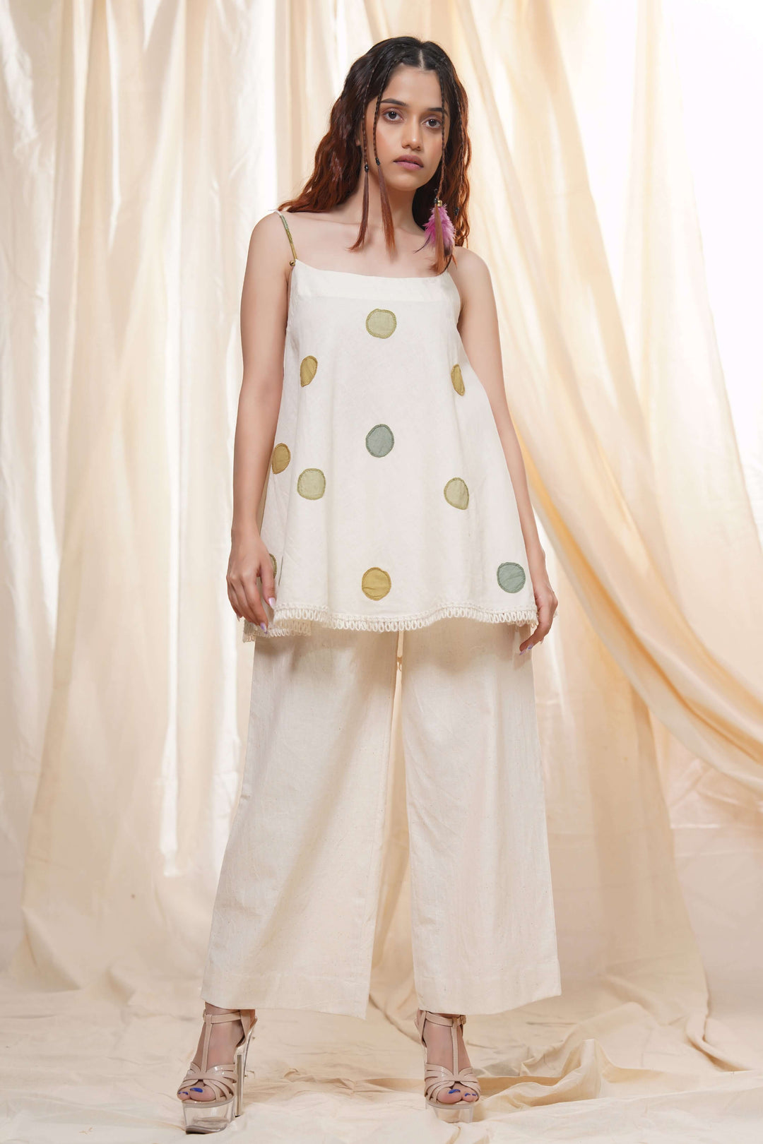 Subtle Dots- Planet Positive Polka Spaghetti Co-Ord Set