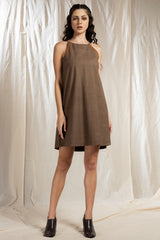 Simplified Style- Bronze Lifestyle Spaghetti Dress