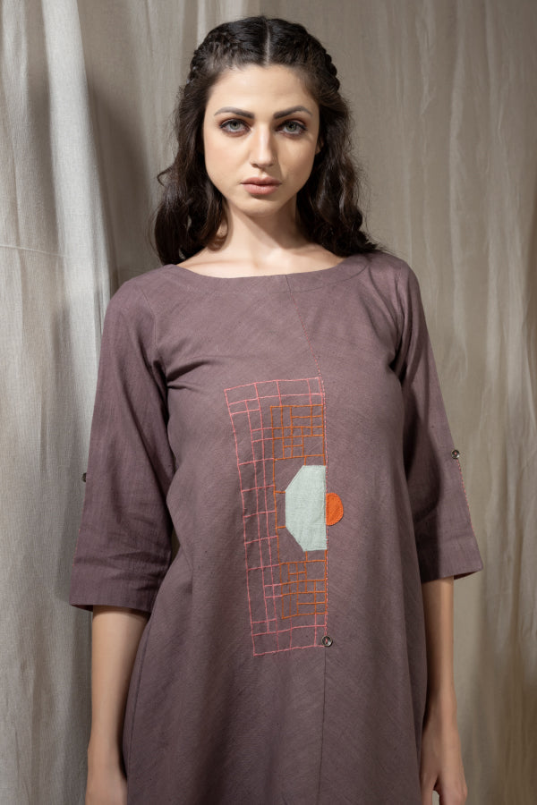 Applique Artistry - Artisan made Relaxed Fit Dress