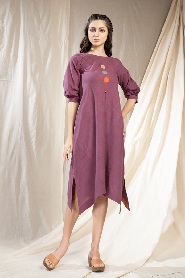 Modern Duality - Minimalist Organic Khadi Reversible Dress