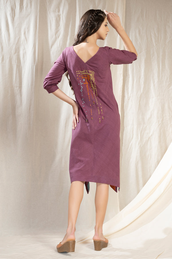 Modern Duality - Minimalist Organic Khadi Reversible Dress