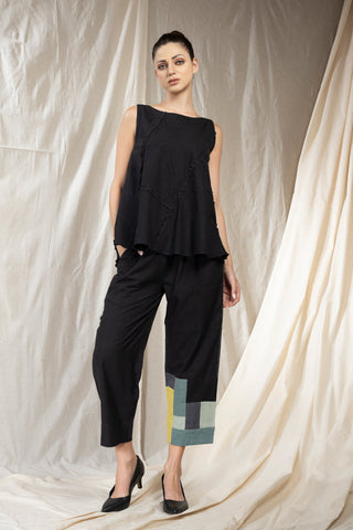 Patch Party- Purposeful Jade Black Co-Ord Set