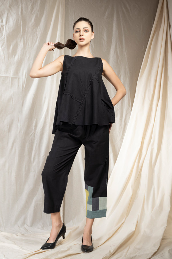 Patch Party- Purposeful Jade Black Co-Ord Set