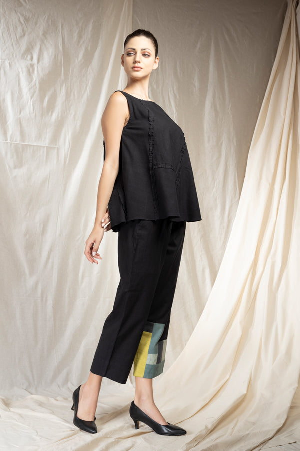 Patch Party- Purposeful Jade Black Co-Ord Set