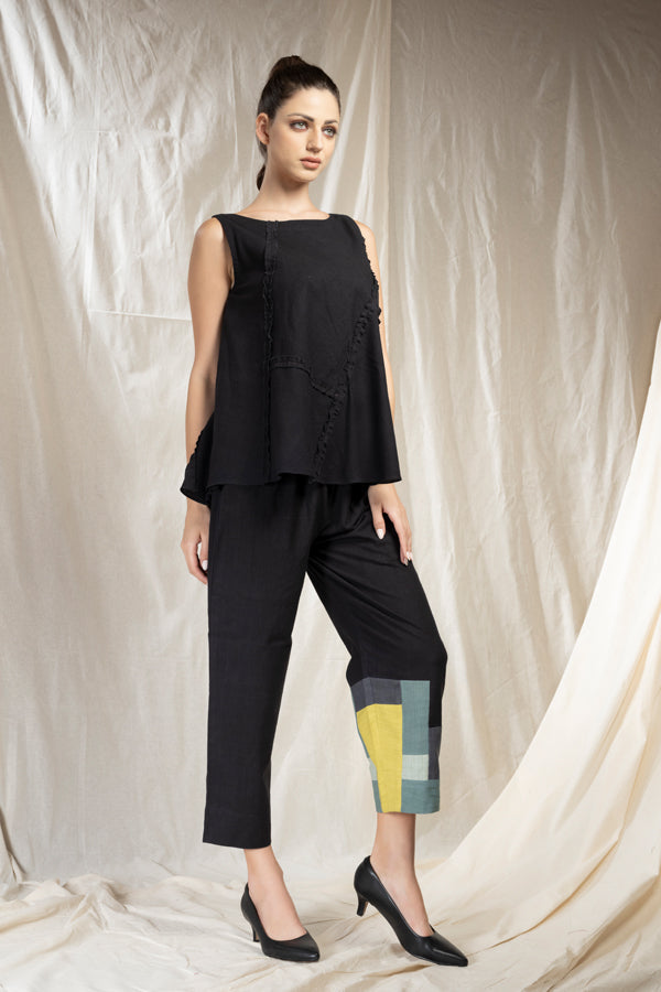 Patch Party- Purposeful Jade Black Co-Ord Set