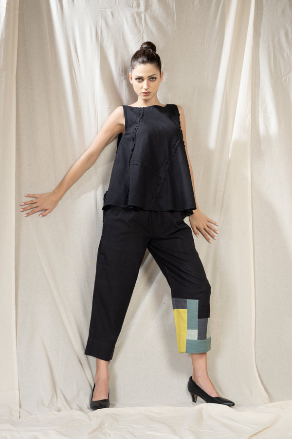 Patch Party- Purposeful Jade Black Co-Ord Set