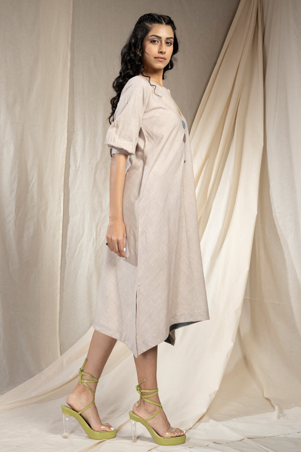 Modern Duality - Tint Minimal Organic Khadi Reversible Dress