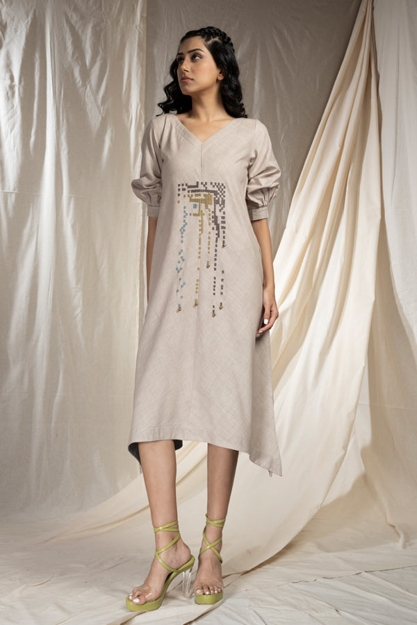 Modern Duality - Tint Minimal Organic Khadi Reversible Dress