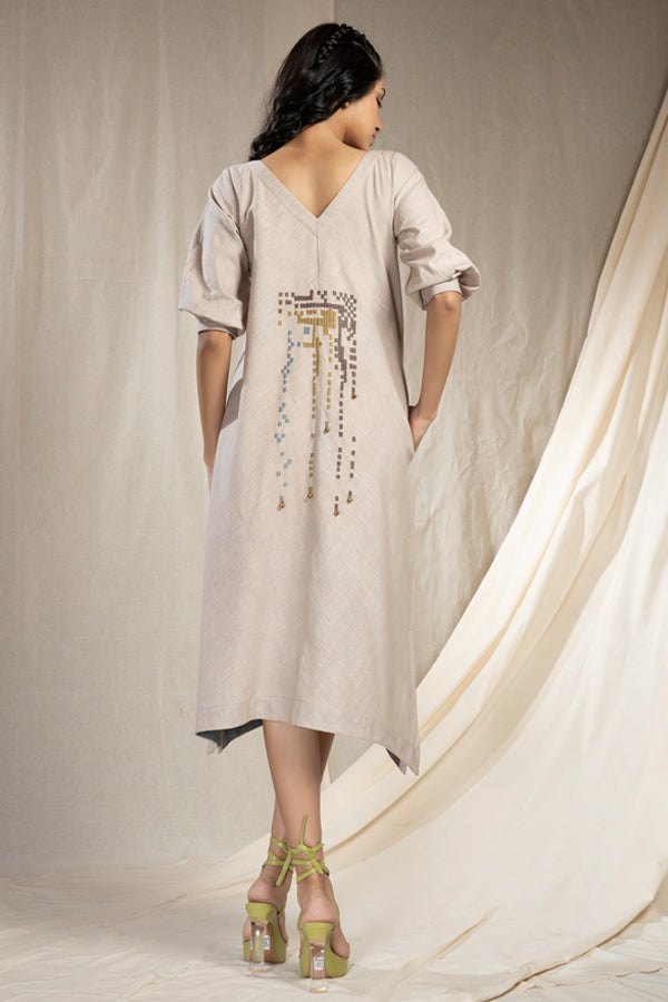 Modern Duality - Tint Minimal Organic Khadi Reversible Dress
