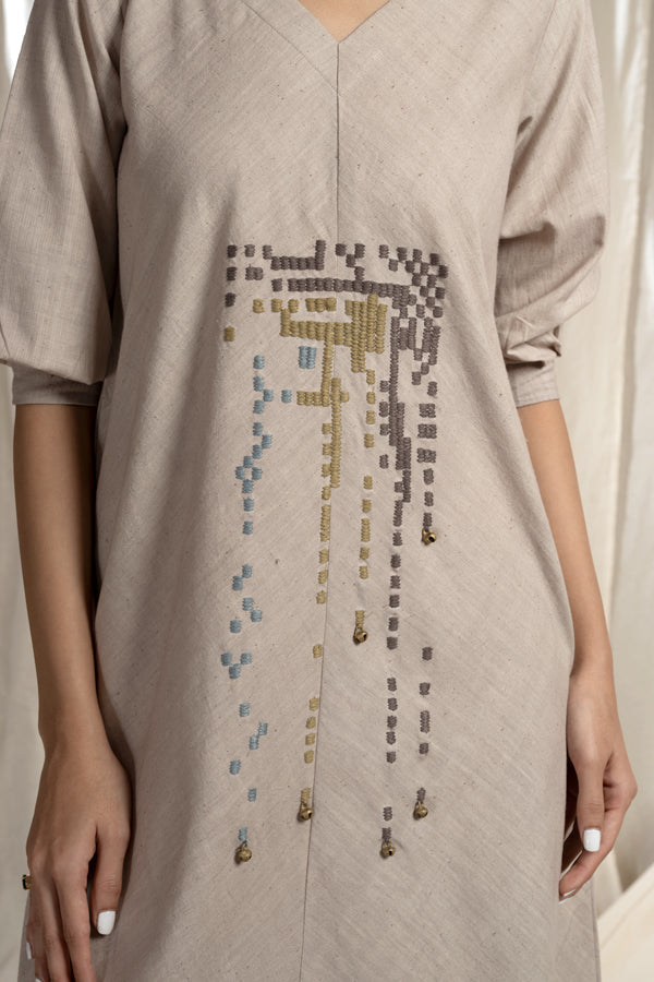 Modern Duality - Tint Minimal Organic Khadi Reversible Dress