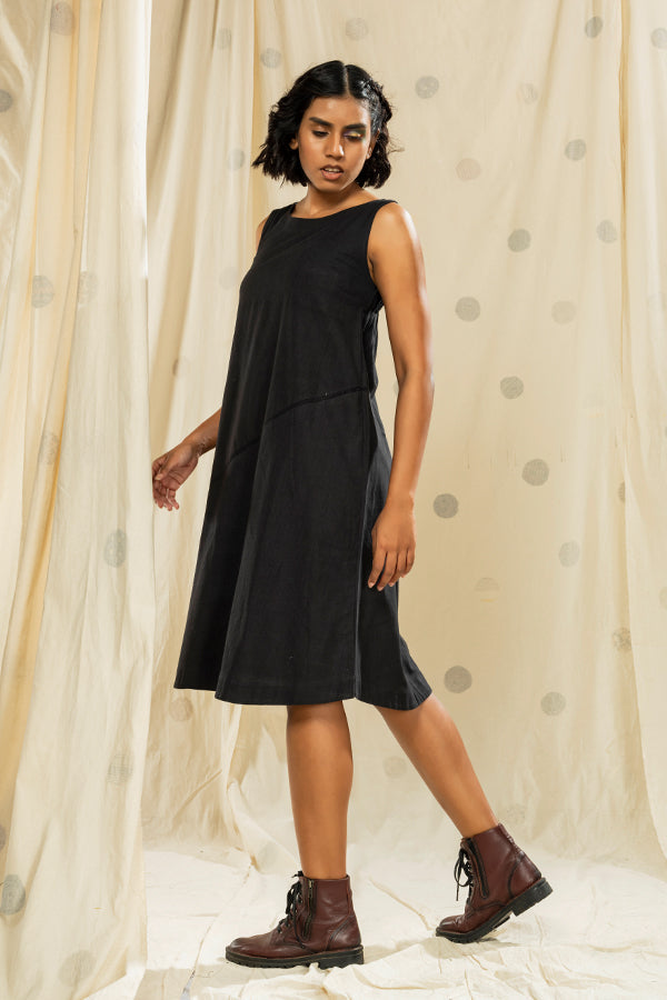 Striped Legacy- Biodegradable Sleeveless Applique Dress