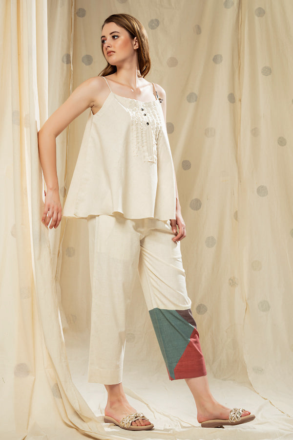 Simple Essence- Sustainable Lifestyle Timeless Spaghetti Co-Ord Set