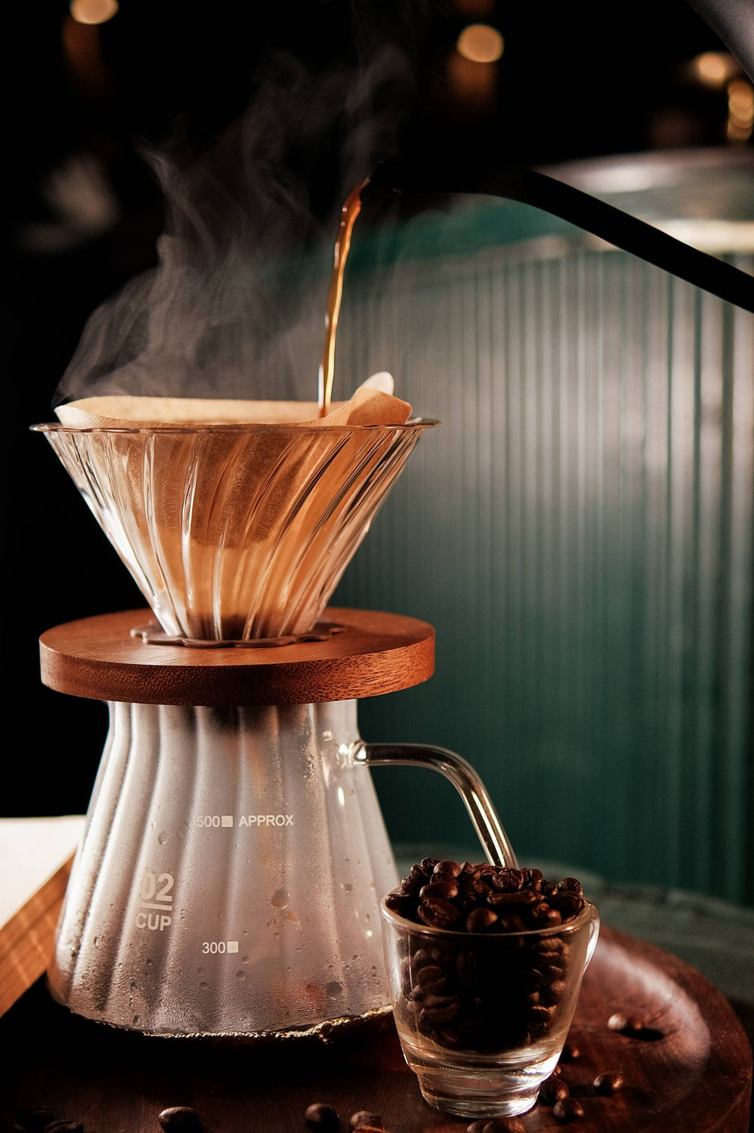 The Bean Co Roasters Pour Over Set Combo Pack | 600 ML | With 100% Roasted Coffee Ground  | Pour Over/Drip